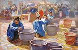Le marché de la poterie à Montluçon