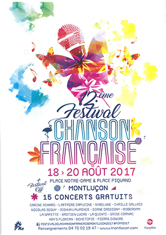 Festival De La Chanson Française à Montluçon 2018 à Montluçon (03